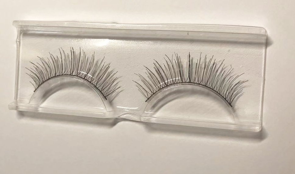 高品质 台湾手工假睫毛217棉线梗自然裸妆短款眼睫毛1对装