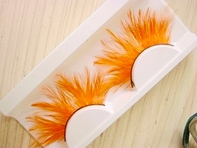 橘色亮丽低价数量有限造型假睫毛