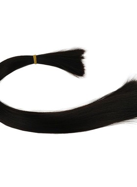 手勾假发练习发丝高温丝 50cm黑色化纤丝 手勾假发diy材料