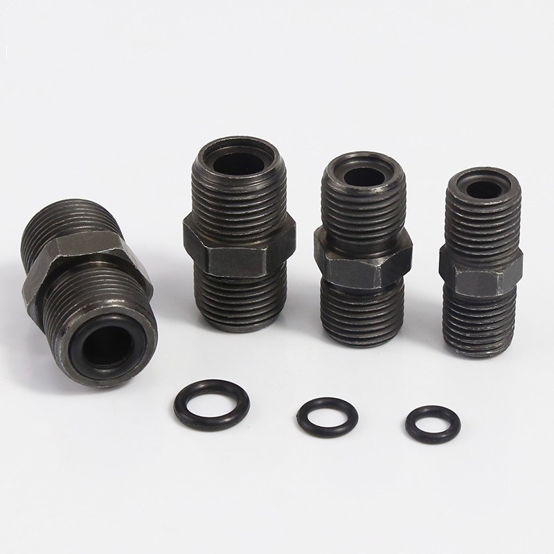 高压油管接头公制过渡液压外丝A型M10 14 16 18 20*1.5直通接头