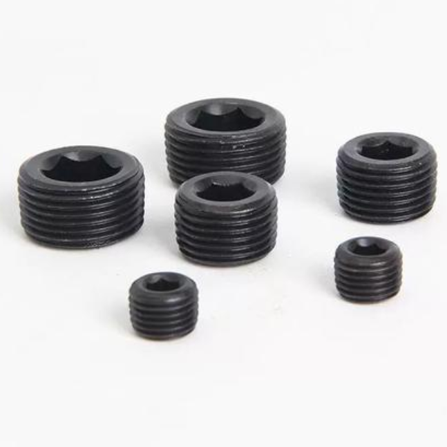 JB/ZQ4446内六角堵头螺丝55英制锥度油塞 R1/8 Rc1/4 3/8 1/2 3/4