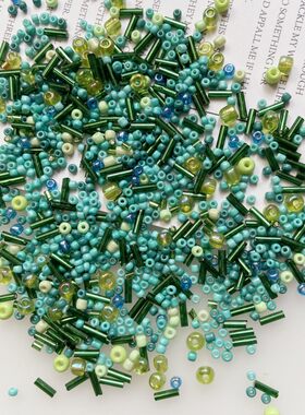 50克混装材料包灌银米珠玻璃管