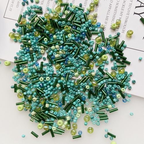 50克混装材料包灌银米珠玻璃管