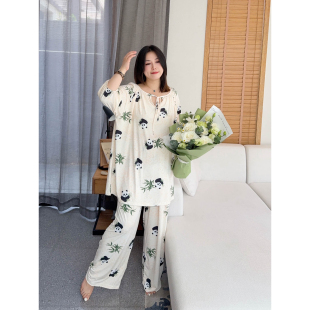 睡衣俏皮少女减龄家居服夏宽松舒适200斤套装 VOGANA戛纳家大码