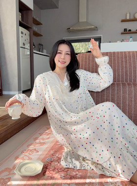 VOGANA戛纳家大码女装胖mm韩系带胸垫睡裙200斤显瘦连衣裙家居服