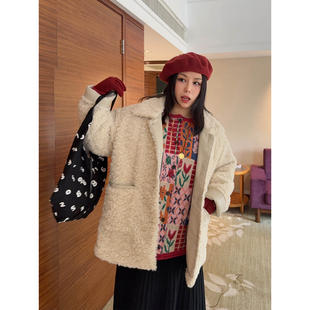 奶fufu大白熊环保皮草复合麂皮绒宽松厚外套 30晚八点开售