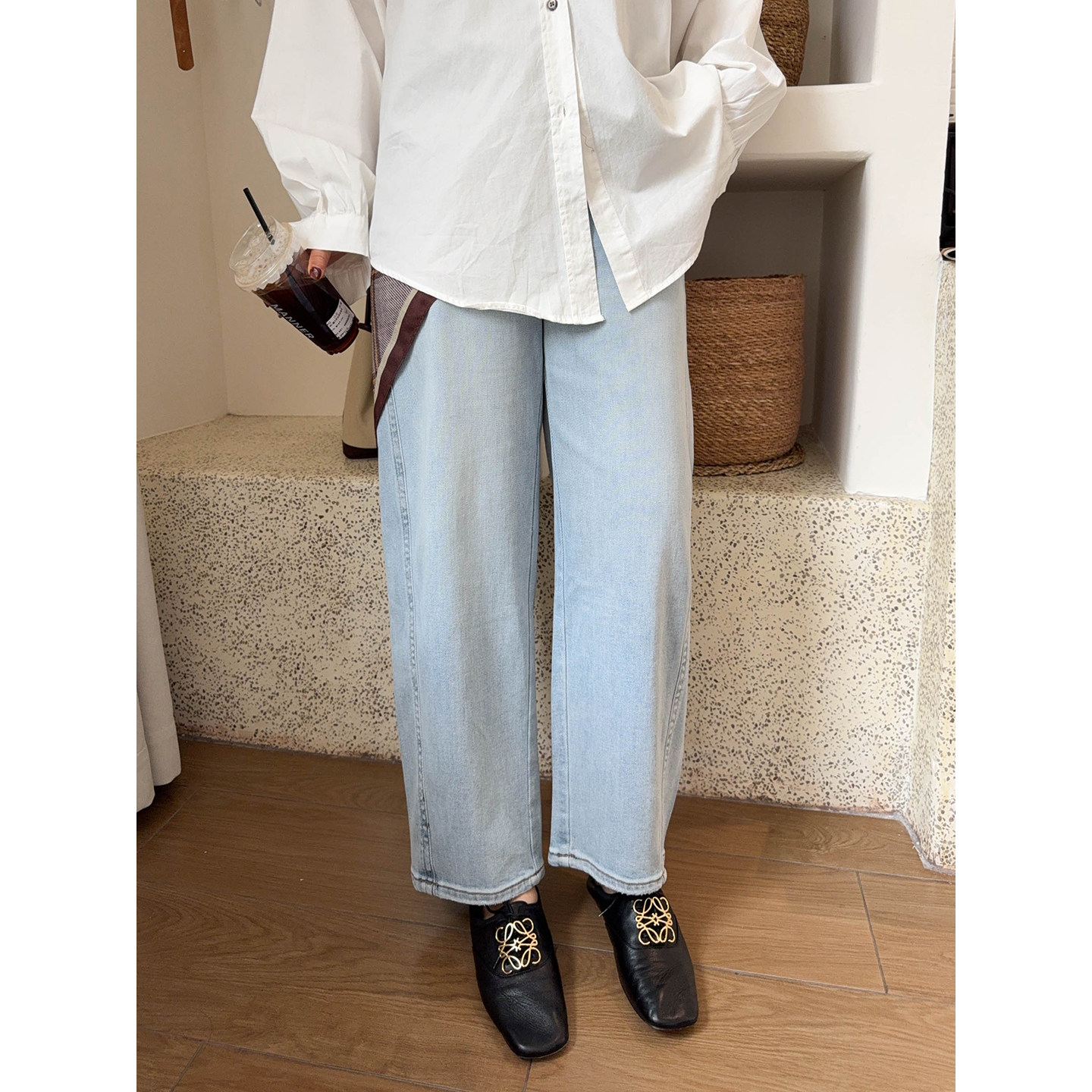 【1/26晚八点开售】时髦气球弯刀牛仔裤宽松显瘦舒适莱赛尔直筒裤,女装/女士精品,大码裤装,淘宝优惠券,粉丝福利购,淘宝优惠卷