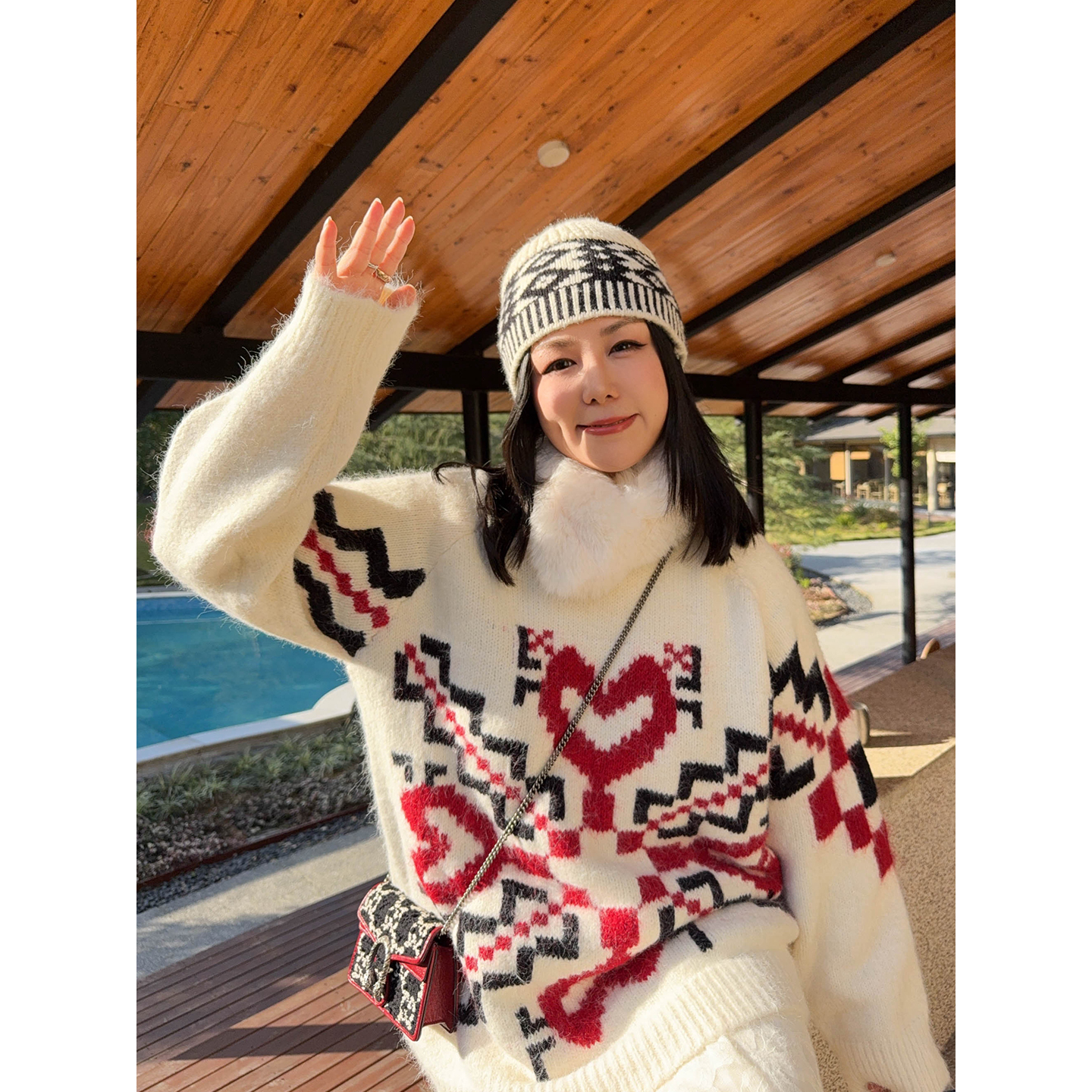 【12/8晚八点开售】冬日甜心显白显嫩双股线羊毛加厚保暖针织毛衣