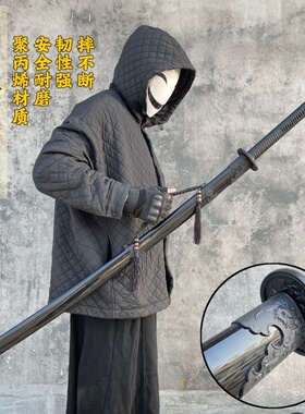 塑胶苗刀高强度对练道具一体刀剑冷钢汉剑儿童玩具宝剑橡胶刀剑