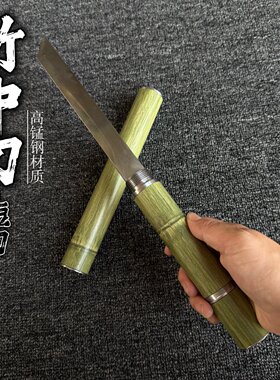 锰钢唐横刀竹中刀竹中剑比首刀短刀锰钢宝剑古风仙气道具剑未开刃