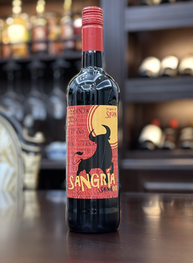 西班牙新款进口甜冰红酒桑格利亚酒果酒甜葡萄酒sangria瓶装750ML