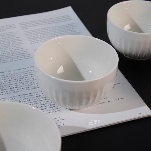 「栗子家设」雏菊·饭碗 法式浮雕4-5寸家用米饭碗甜品碗喝粥陆升