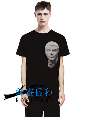 新款希腊雕塑雕像石膏头像闪电男神李健同款原创设计男士T恤情侣
