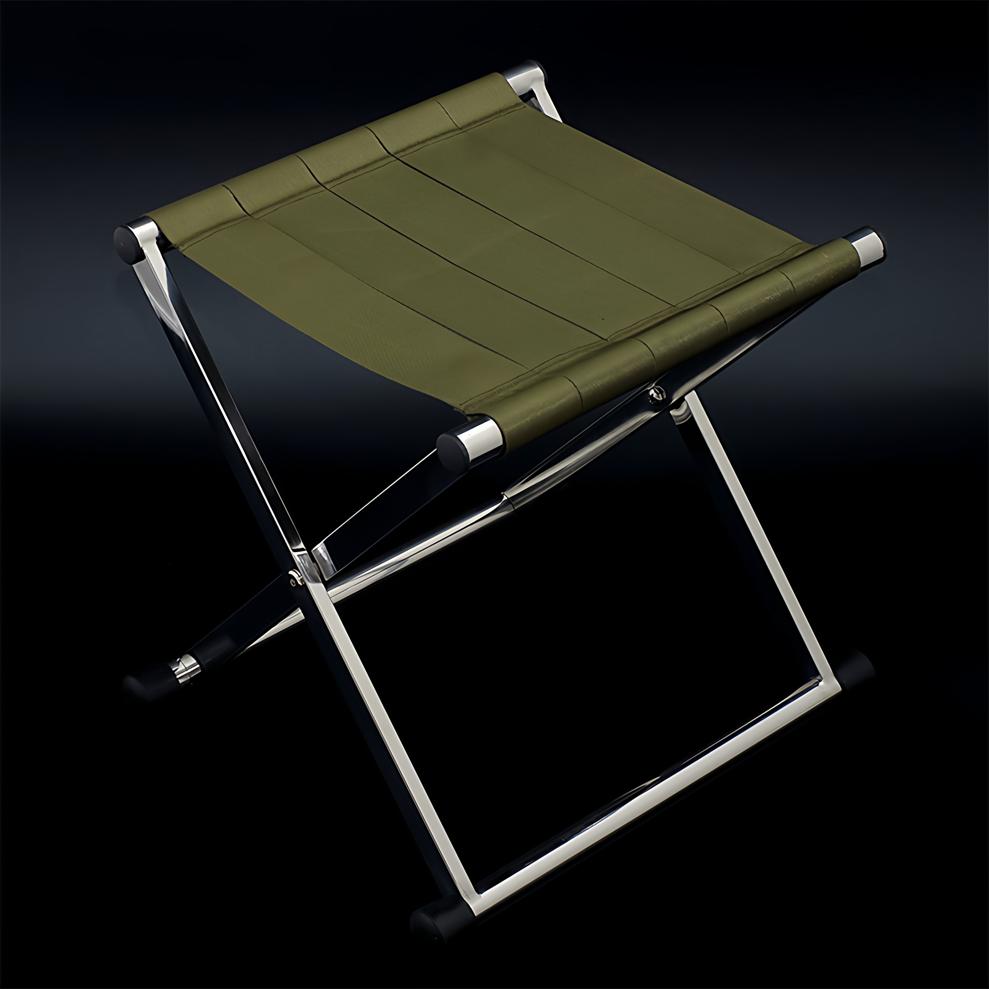 橦树桥便携折叠高凳不锈钢椅子马扎钓鱼小板凳手提简约结实收纳凳