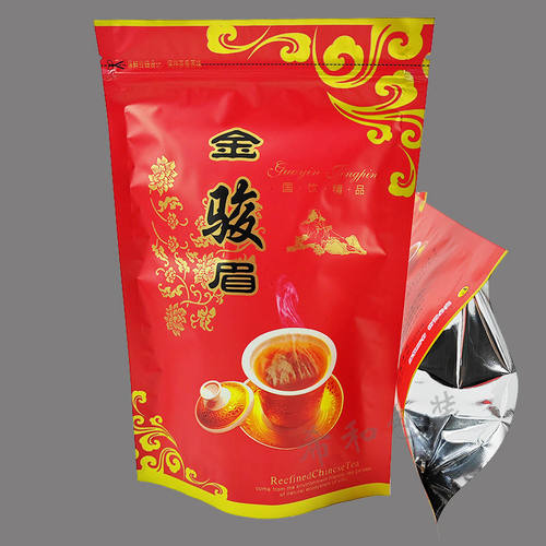 250g装红茶金骏眉包装袋子 自封口 内置拉链 半斤装红茶密封袋 - 封面