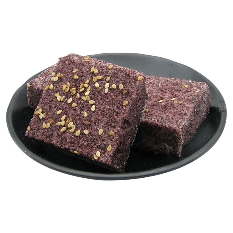 嵊潮食品芝麻黑米糕早餐点心糕点