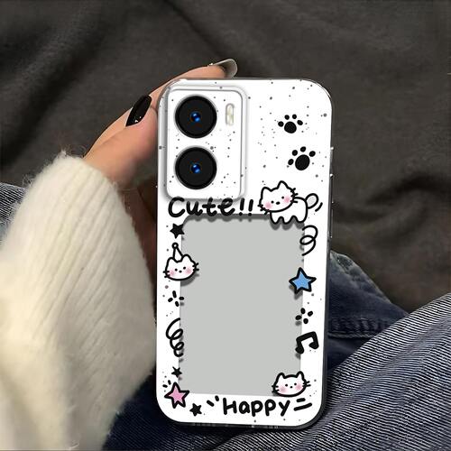 猫抓相框放照片适用iQOO Z7x手机壳iQOOz7i镜头全包V2272A防摔硅胶软壳高级感V2230EA保护套超薄可爱小卡新款