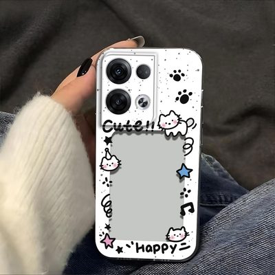 猫抓相框放照片适用于OPPO Reno13手机壳Reno13Pro镜头全包PKM110防摔硅胶软壳高级感保护套PKK110新款手机套