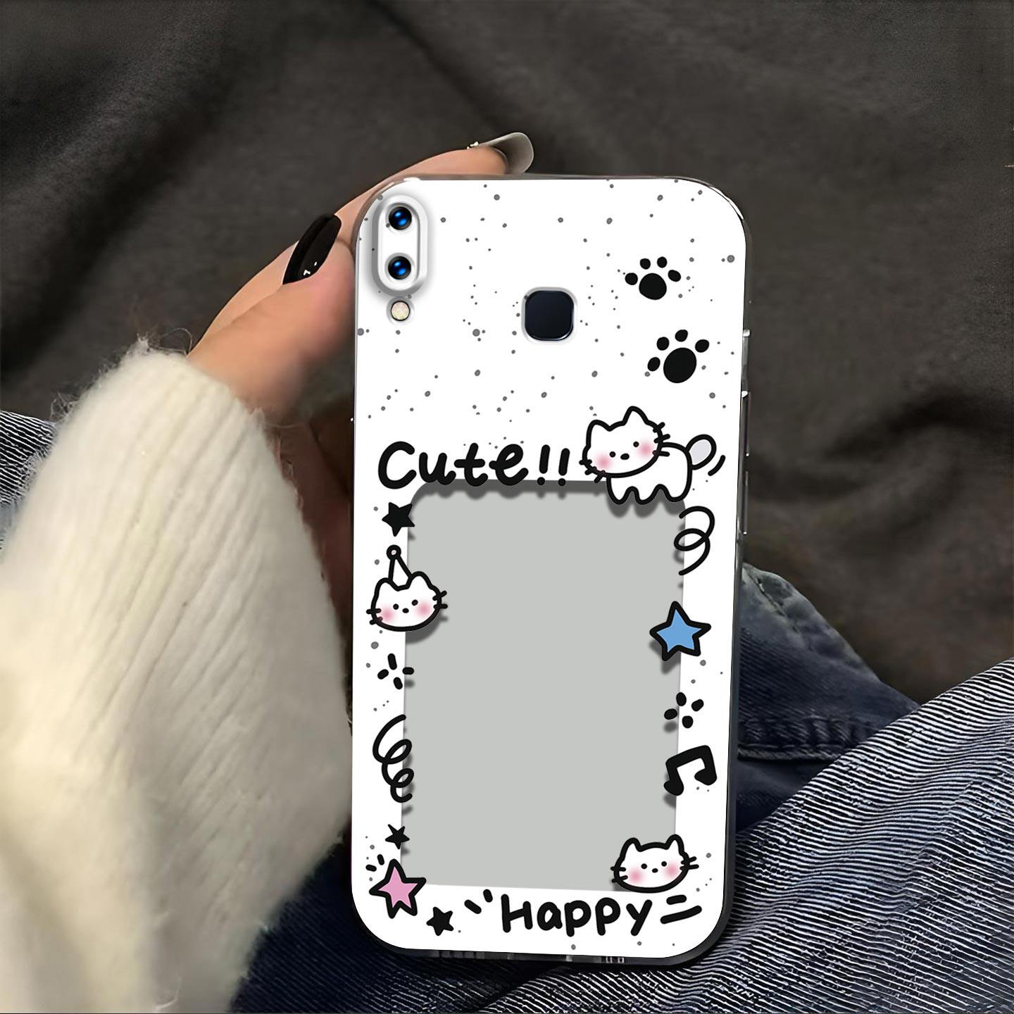 猫抓相框放照片适用vivo n手机保护套/壳