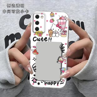 oppo手机套 可爱KT猫相框可放照片适用于OPPOA95手机壳a95镜头全包PELM00磨砂防摔软壳保护套直边小卡创意新款