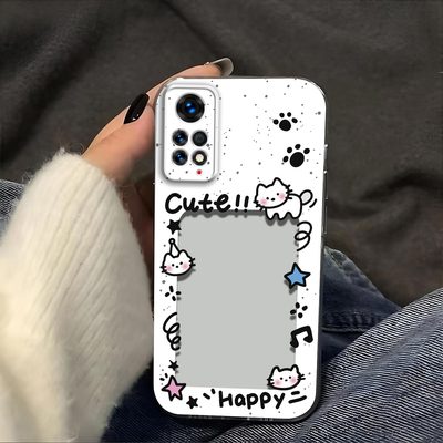 猫抓相框放照片适用红米Note11EPro手机壳小米note11ePro镜头全包Redmi防摔硅胶软壳高级感保护套小卡新款Por