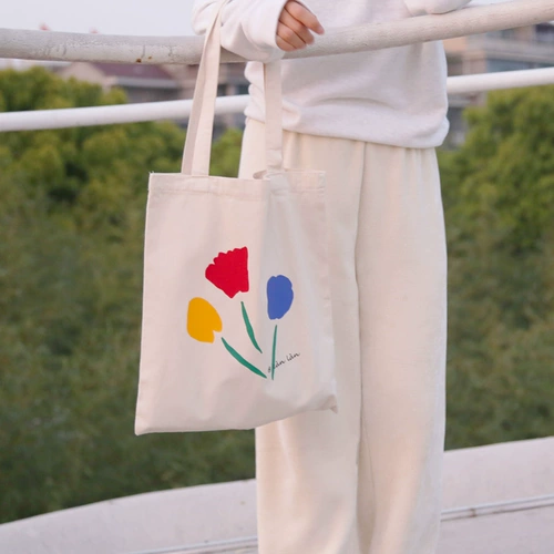 LTNS Self -Симпатичная цветовая авантюристы Canvas Bag Girl Spring и летняя сумка для дикого плеча