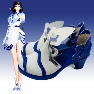 976 王者荣耀紫霞仙子露娜瓷语鉴心cos鞋cosplay鞋二次元演出鞋靴
