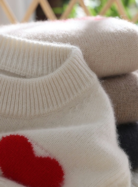 康赛妮儿童羊绒衫宝宝女童男童纯色山羊绒毛衣亲子装女童羊绒衫