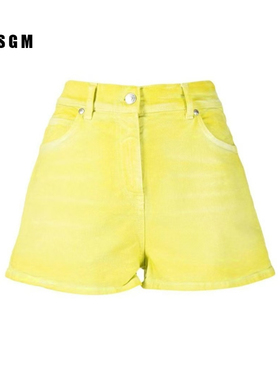 孤品特价MSGM全新未使用时尚休闲舒适百搭女士牛仔短裤