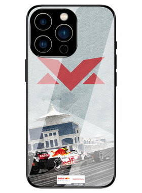 21F1白色红牛赛车手机壳适用iPhone12苹果11promax定制13mini玻璃