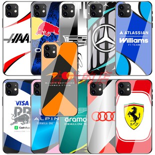 2026一级方程式F1大奖赛全新涂装手机壳适用iPhone17苹果16玻璃红牛14梅奔15法拉利13promax迈凯伦12mini奥迪