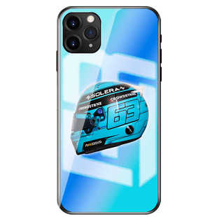 F1奔驰车手乔治拉塞尔2024奥地利大奖赛头盔周边手机壳适用iPhone15苹果14华为p70小米12红牛环