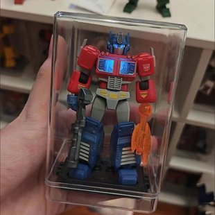 布鲁可收纳盒奥特曼收纳桌面展柜变形金刚收纳盒防尘透明展示盒