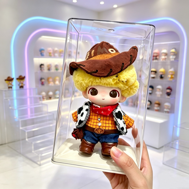 皮克斯收纳盒苏利文dimoo展示柜胡迪搪胶亚克力透明手办收纳盒图片