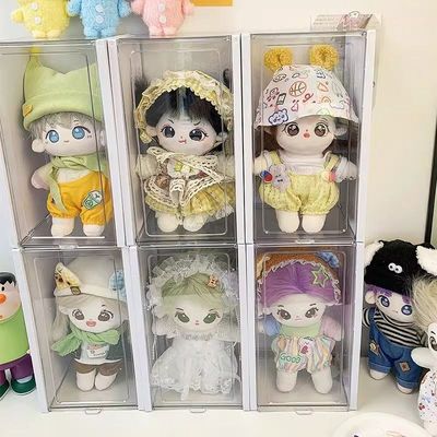 棉花娃娃20cm收纳盒防尘透明