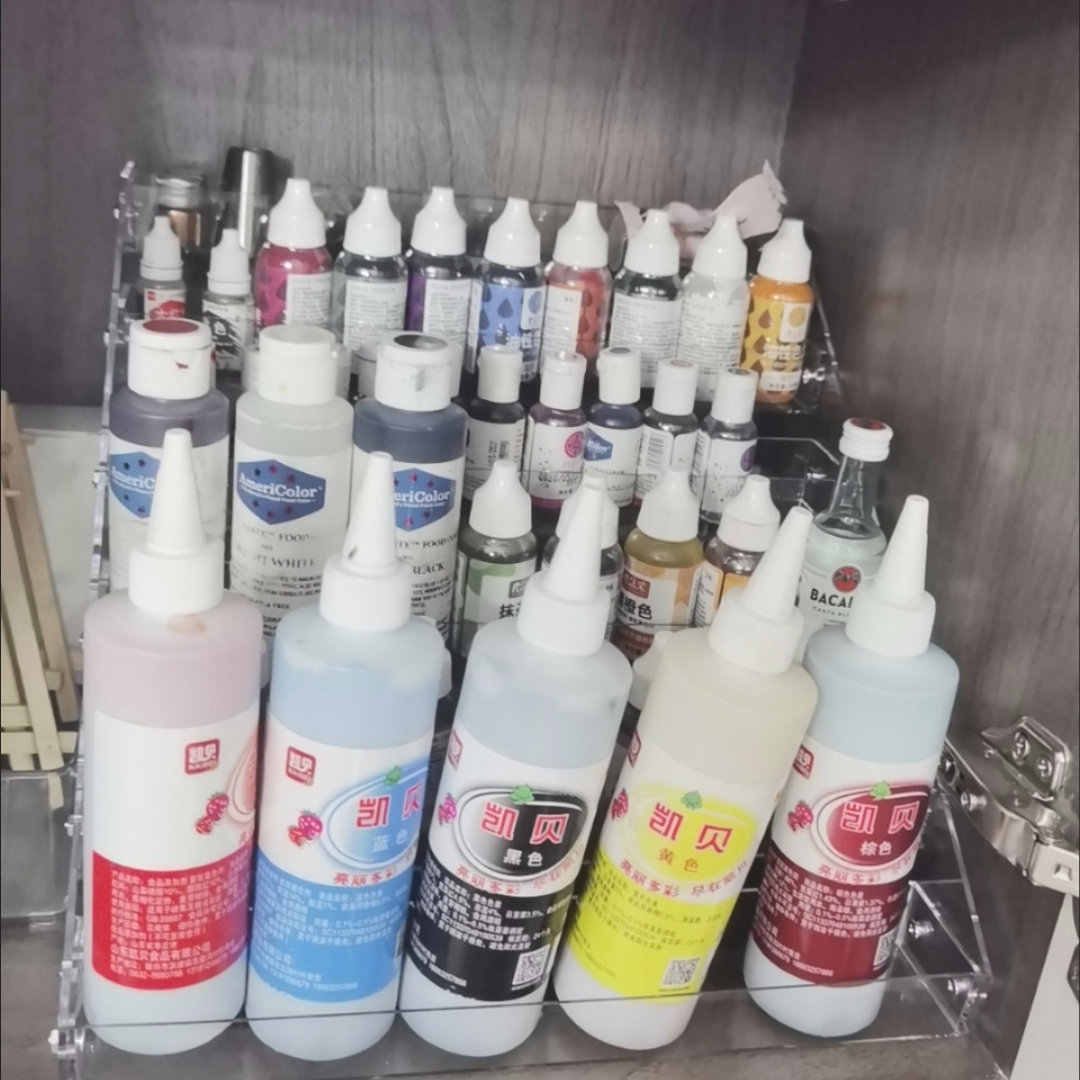 色素烘焙收纳盒色素小瓶Fc糖珠收纳架蛋糕裱花嘴展示架