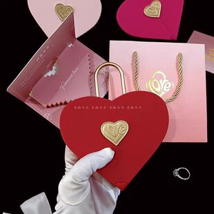 情人节礼物盒子七夕节首饰盒创意高档求婚告白对戒指项链饰品礼盒