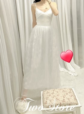 ALU限定私服秋冬雪屋Balletcore芭蕾風法式蕾絲敲柔蓬蓬紗連衣裙