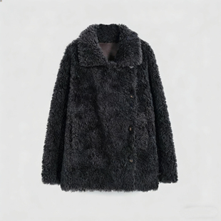 FOREVERCAN 100澳洲绵羊毛慵懒廓形外套WC55044 维克小镇