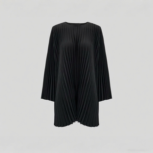 FOREVERCAN 重工风琴百褶建筑线条感连衣裙SD53069 画框游走