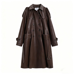 SS90922 鹅绒服羽绒服可拆卸内胆皮风衣 SSAVAGE 卡尔广场