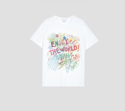 SSAVAGE“缤纷夏日”童趣多巴胺配色涂鸦感短袖T恤 SS90631