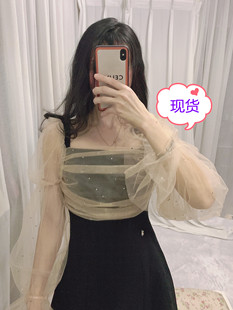 ALU高奢私服OOTD 瑞士進口滿水鑽網紗小禮服坐擁城堡大女主連衣裙