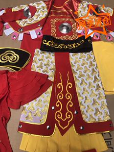 美猴王服装齐天大圣刺绣衣服孙悟空锁子甲猴子铠甲披挂演出用品