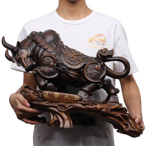 牛摆件招财高档办公室老板桌树脂
