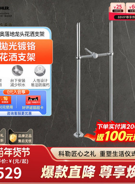 科勒正品芬尼奥80cm落地龙头花洒支架K-607T-CP搭配8793T
