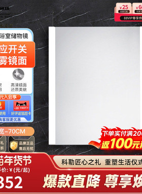 科勒70cm镜柜智能现代简约洗脸池镜子卫生间洗漱台浴室镜柜30549T