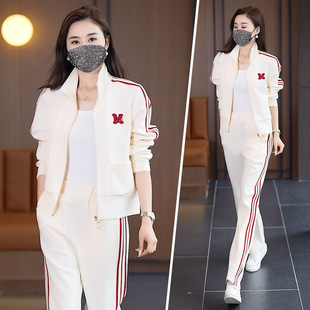 高端品质2025秋季新款女士休闲运动服套装女广场舞跑步宽松两件套