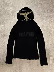 Lgb Visual Series Death God Ryuk Print Long Sleeve Hooded Sweatshirt Jacket Unisex