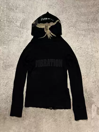 Lgb Visual Series Death God Ryuk Print Long Sleeve Hooded Sweatshirt Jacket Unisex
